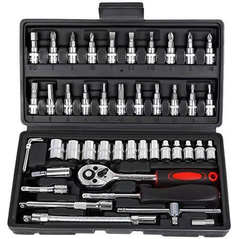 148PCS Automotive with Sockets Ratchet Pliers Hammer Mechanic Car Repair Tool Set