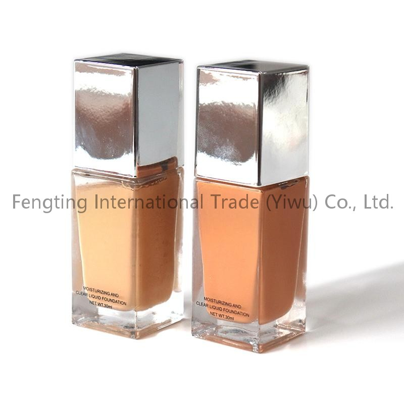 OEM ODM Private Label Service 25 Shades of Premium Pink Black Bottle Foundation
