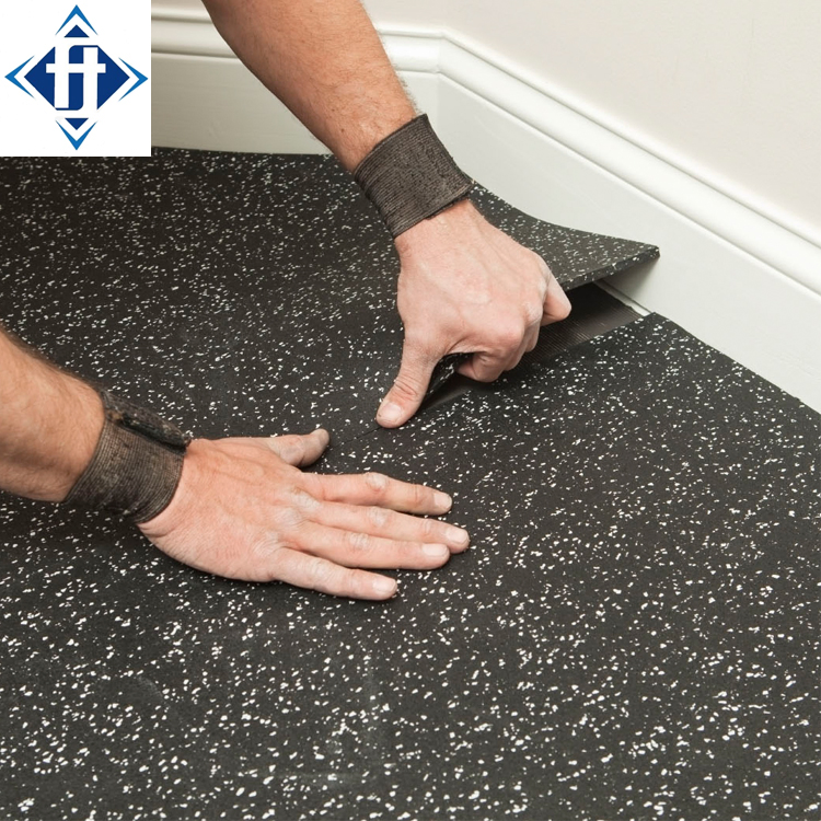 Wear Resistant Rubber Commercial Gym Flooring