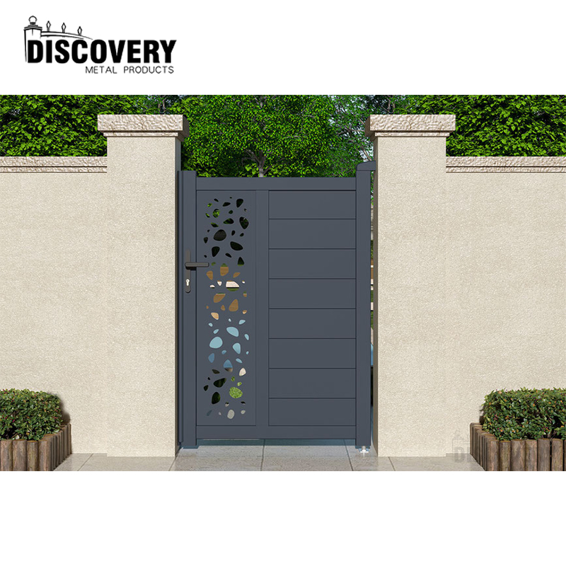 Алюминиевая распашная калитка нового стиля