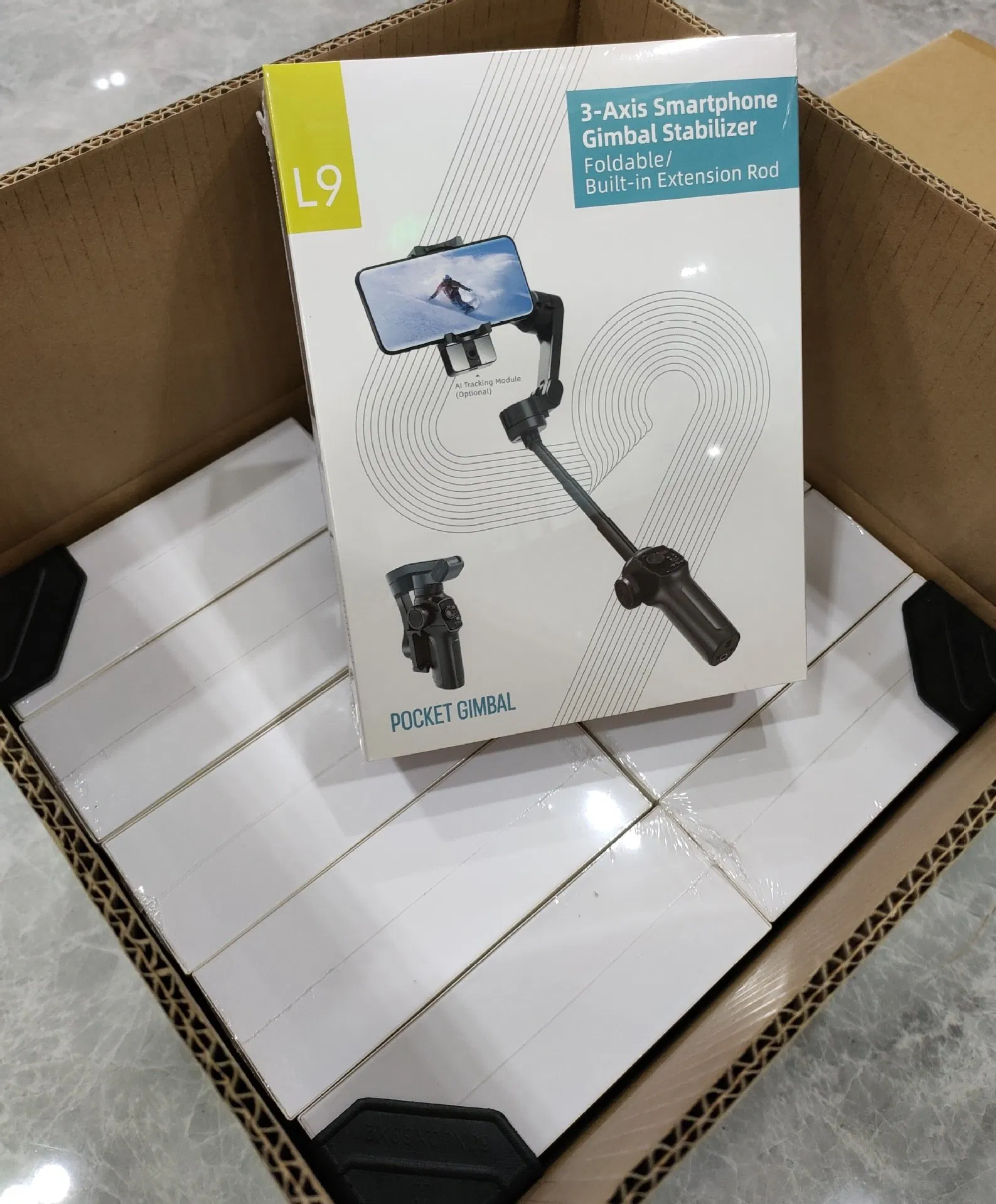 Portable L9 Mobile Camera Stabilizer with Material Environmentally Friendly ABS+Fiberglass for Phone Voor Tiktok Live Vlog