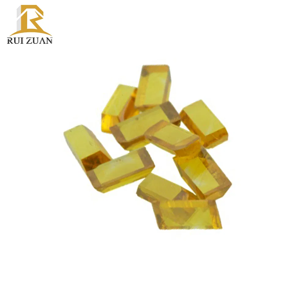 Hpht Mono Crystal Yellow Synthetic Diamond Plate Single Crystal Diamond for Diamond Dresser Cutting Tool