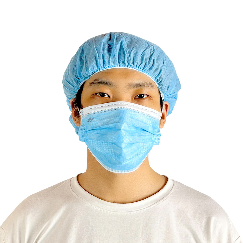 Disposable Medical Bouffant Cap Made of PP PE and Nonwoven Material