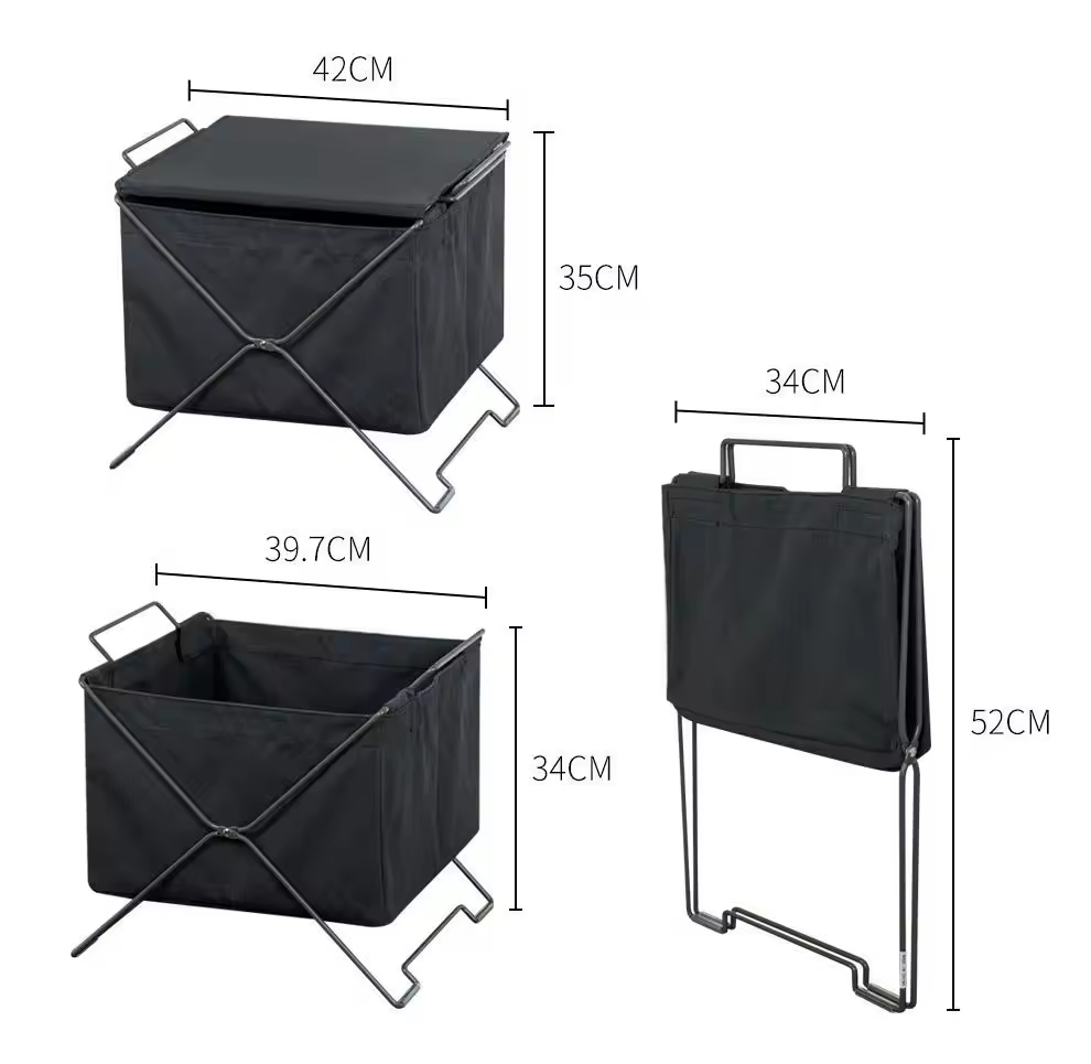 Foldable Magazine Shelves Newspaper Racks Storage Baskets Folding Hand-Held Canvas Frames Wire Bookshelves
