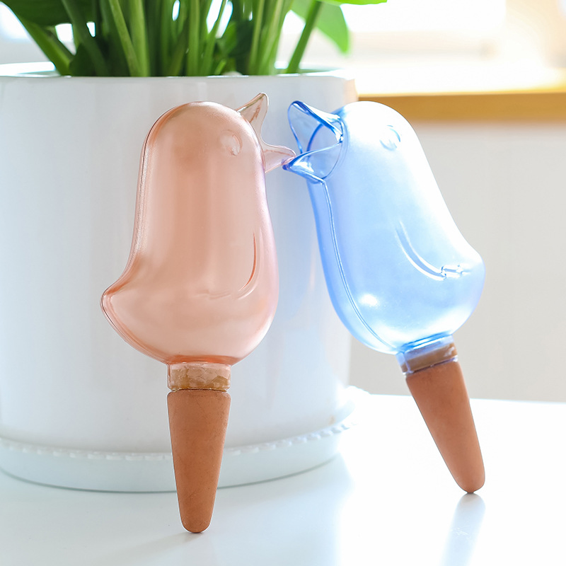 Automatic Watering Device Bird-Shaped Transparent Plant Waterer Dripper Wbb15787