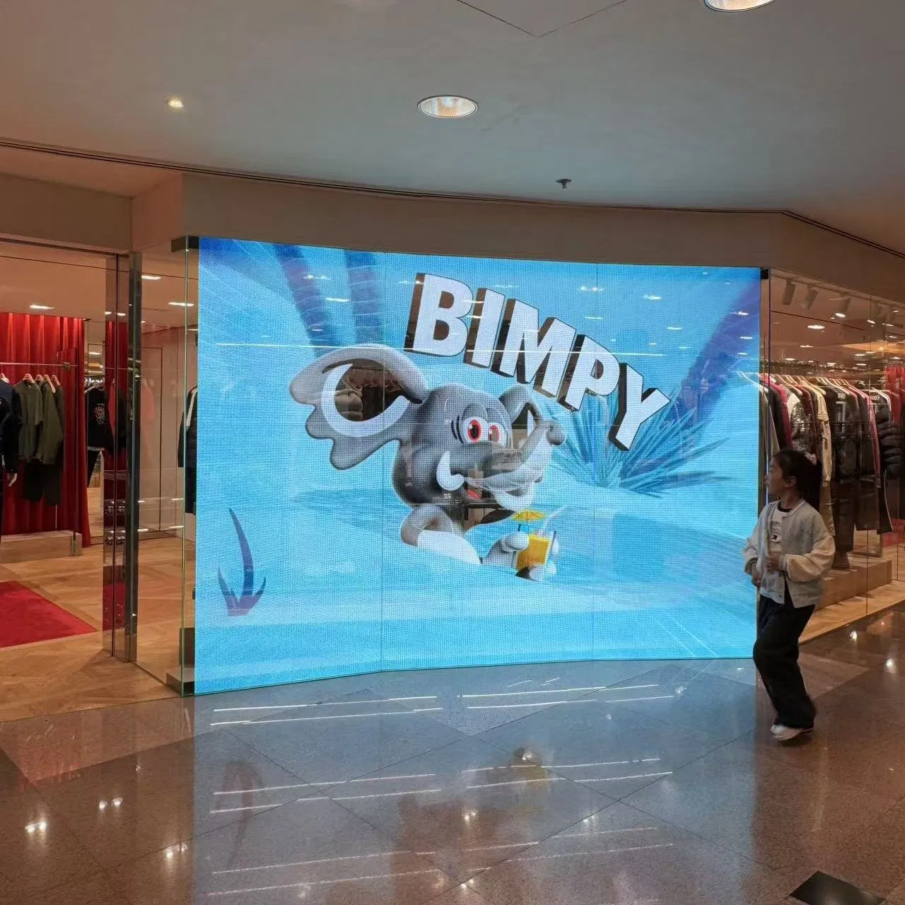 P4-P30 Indoor Outdoor Flexible Transparent Display Crystal Film Screen