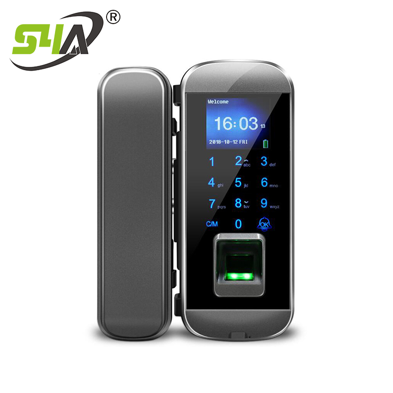 Smart Biometric Digital Fingerprint Door Lock for Glass Can Smartphone Control Unlock