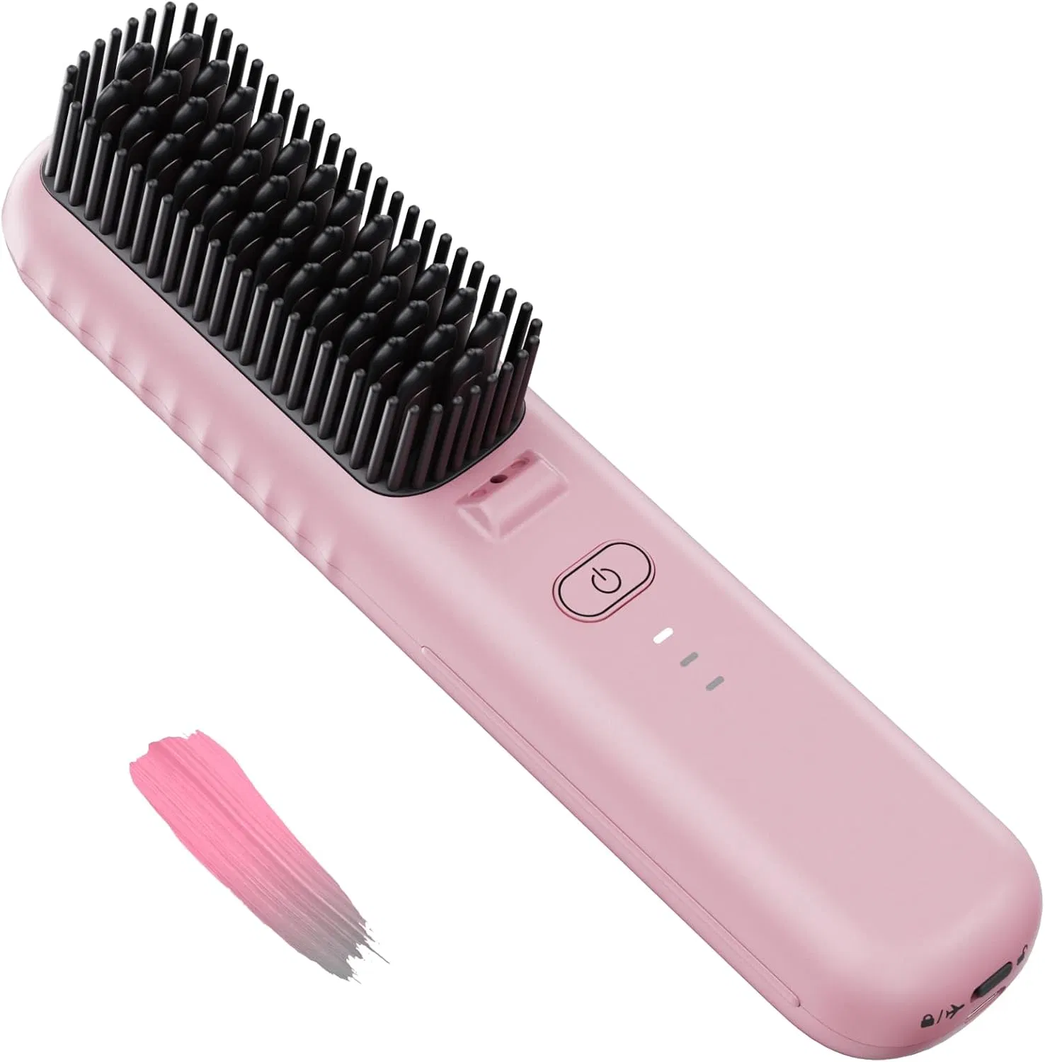 Portable Mini Cordless Hair Straightener Brush