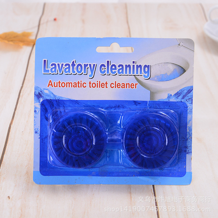 50g*2pk Bleach Cistern Block Blue&Beach Automatic Toilet Bowl Cleaner