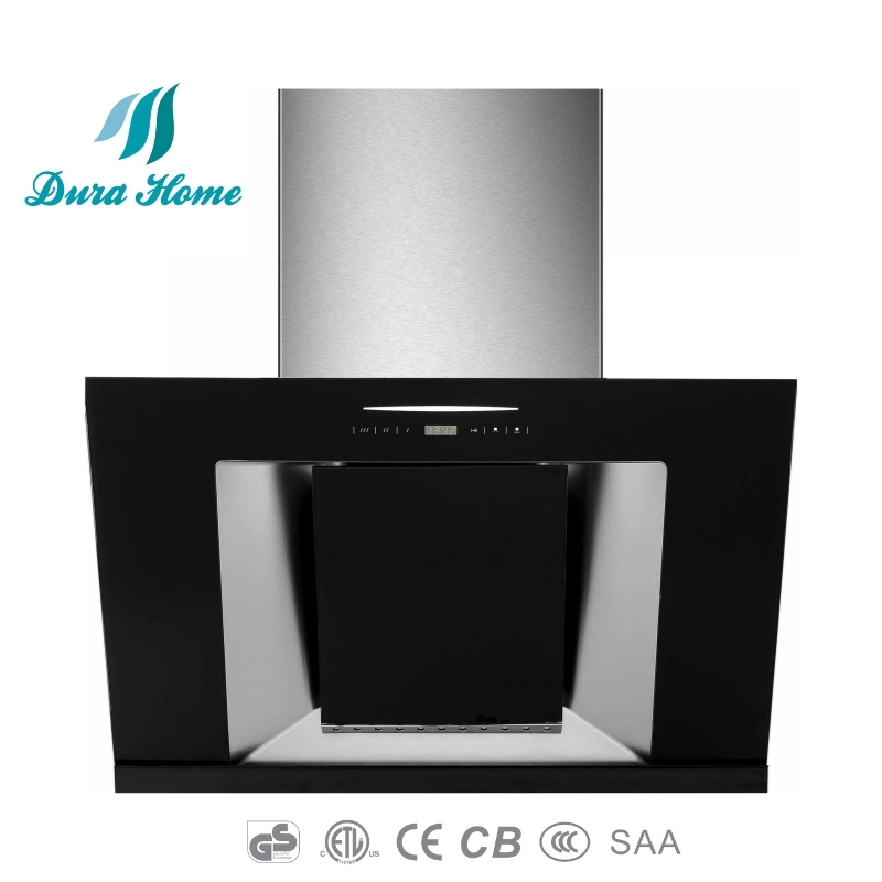 Elegant Golden Range Hood - Kitchen Hood with Push Button and Remote Cooker Hood