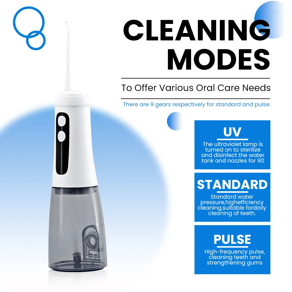 300ml Travel Portable Gum Cleaner Dental Floss Irrigator Oral Portable Water Flosser Teeth Cleaning Water Flosser