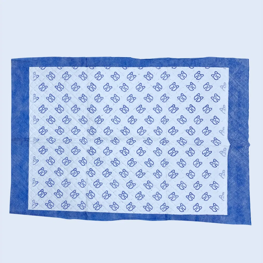 Blue Breathable Non-Woven Fabric High Absobent Pet Pads