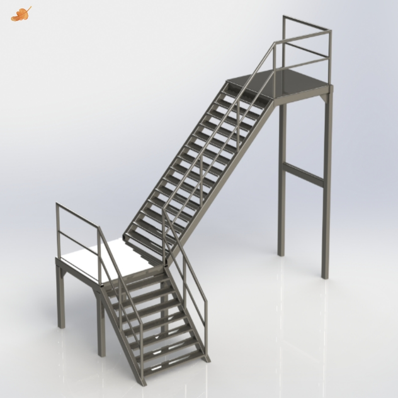 Customized High-Strength Stainless Steel Staircase Manufacturer Metal Welding