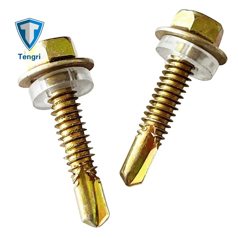 Zinc Plated Hexagon Metal Roofing Screws Self Drilling Screw for Wood Roofng