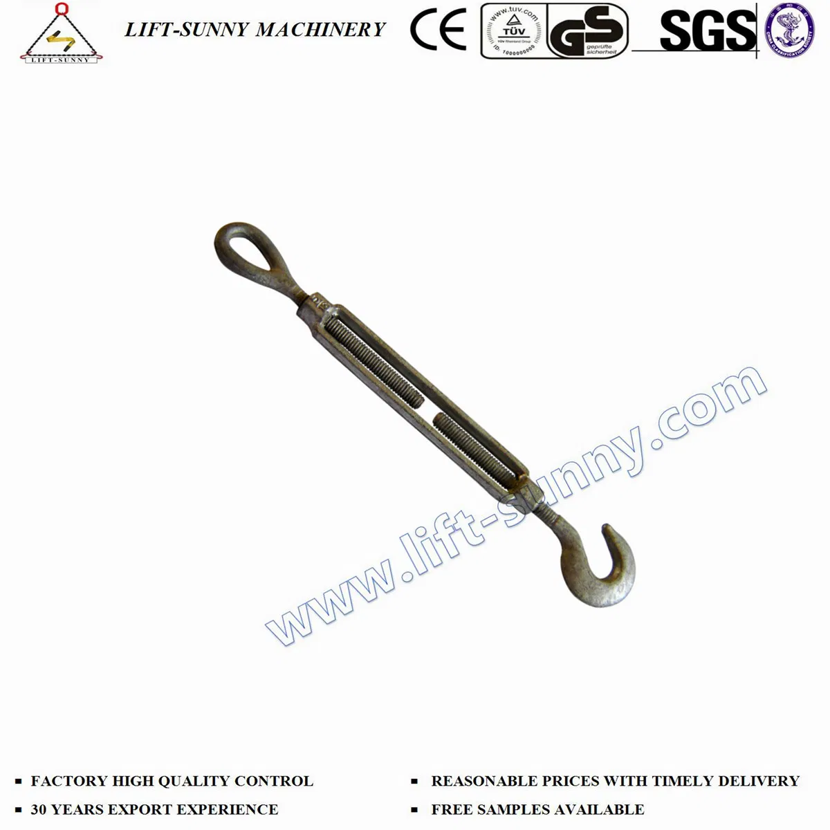 HDG 2510 Body Only U. S. Type Drop Forged Turnbuckles