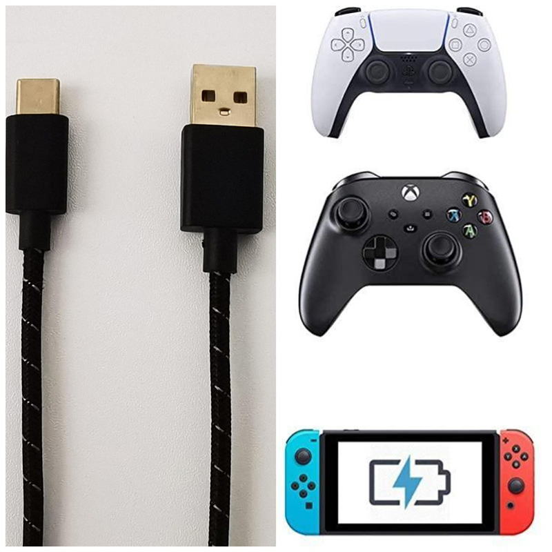Charging Cable for PS5/xBox Elite Series 2 Controller Transmission Type-C USB Data Cable