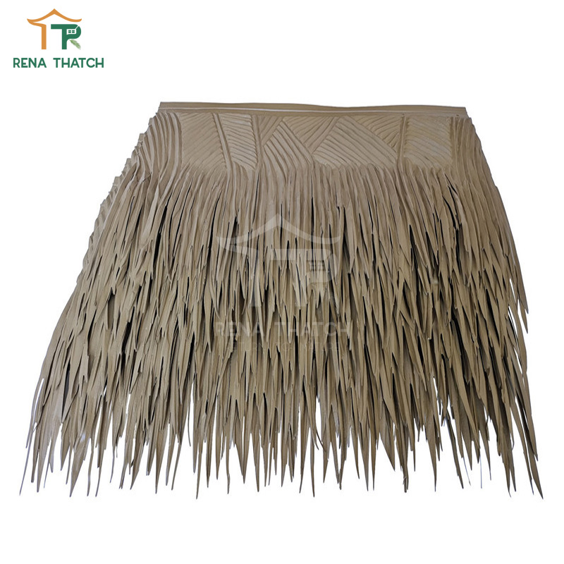 Wholesale Synthetic Palm Palapa Thatch Roof Tile Waterproof Artificial Palm