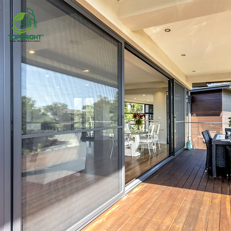 Basic Customization Florida Approved Hurricane Impact Patio Sliding Doors and Windows Double Glazed High Quality Sliding Door for Houses