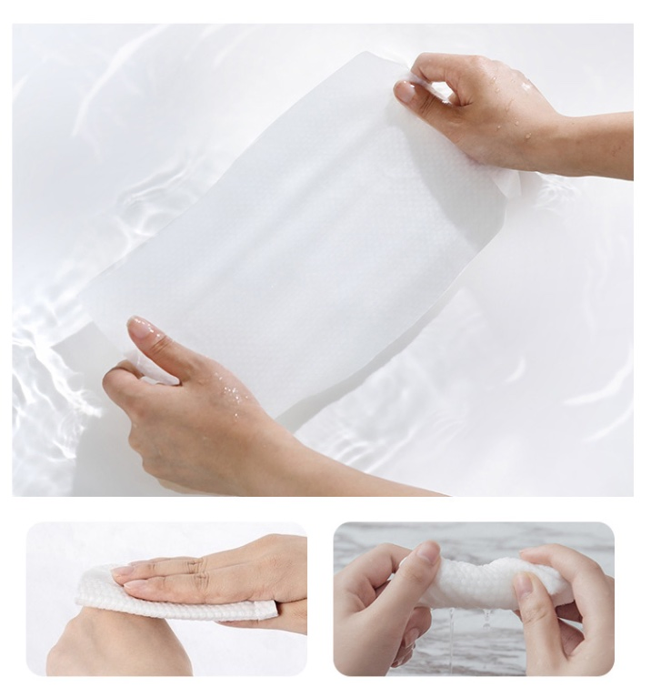 Non-Woven Facial Cleaning Cloths Make up Cotton Fabric Disposable Salon Face Towel