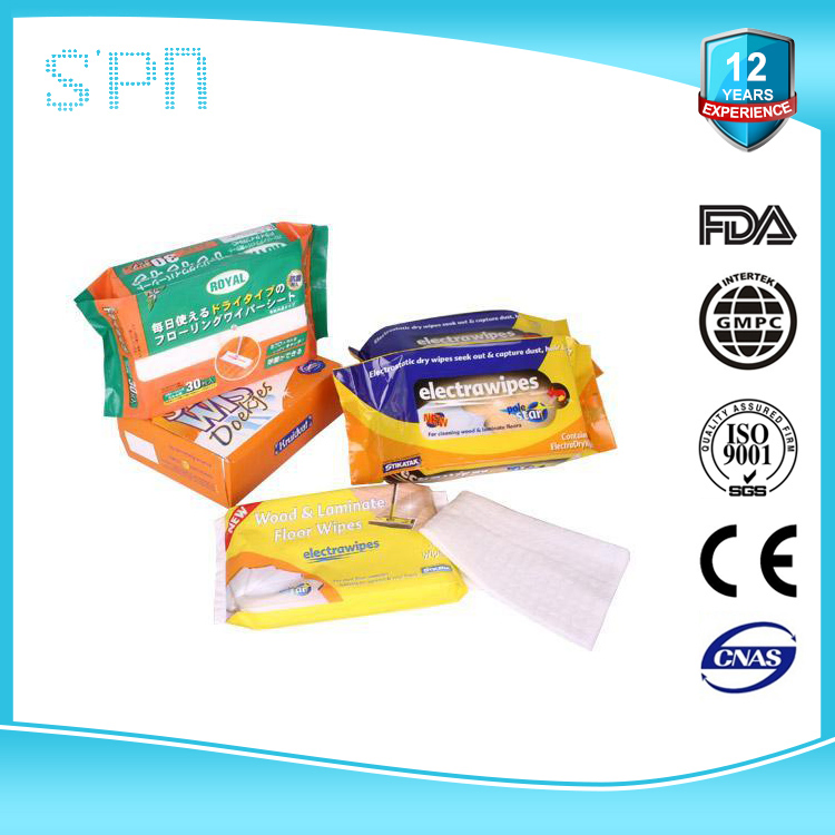 Special Nonwovens Glass & Surface pH Balanced Disinfectant Soft Economic Household Cleaning Cloth Dry Duster Floor Wipes