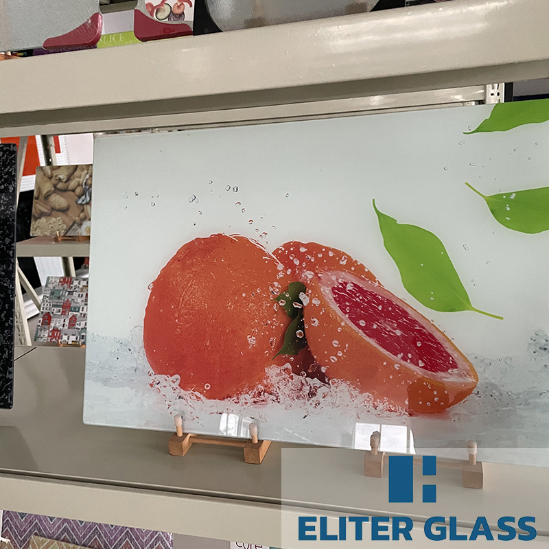 Customized Design Art Decorative Pattern Digital Printed Colored Wall Covering Glass for Building