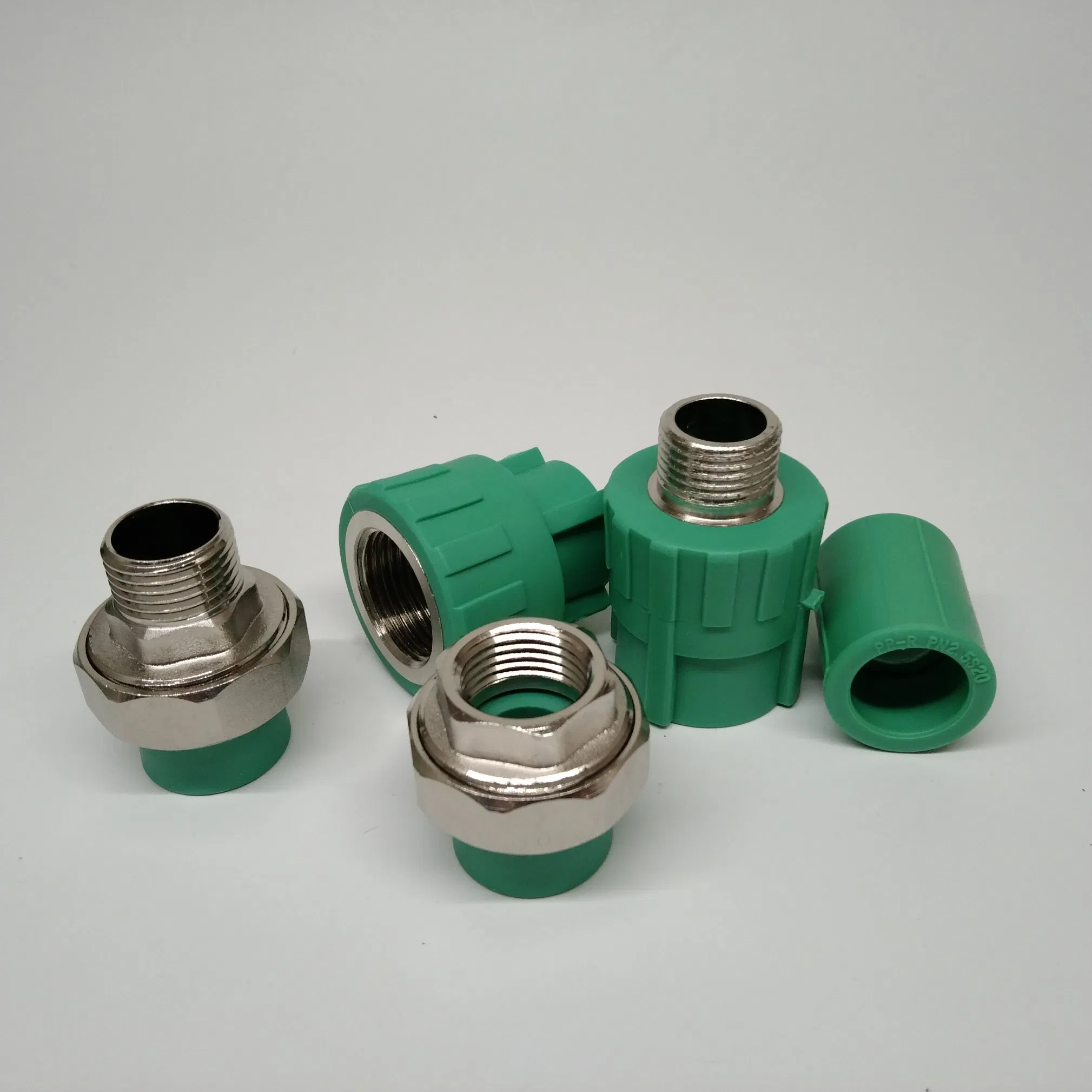 All Types of Blue Color Green Color PPR Pipe Fittings List Names PPR Accessories for Hot Water Cold Water
