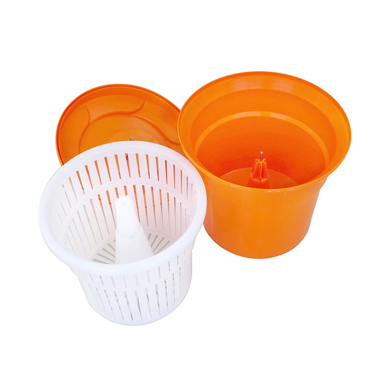 Wholesale Salad Carousel Plastic Vegetable Dryer Salad Spinner Hand Manual Vegetable Strainer