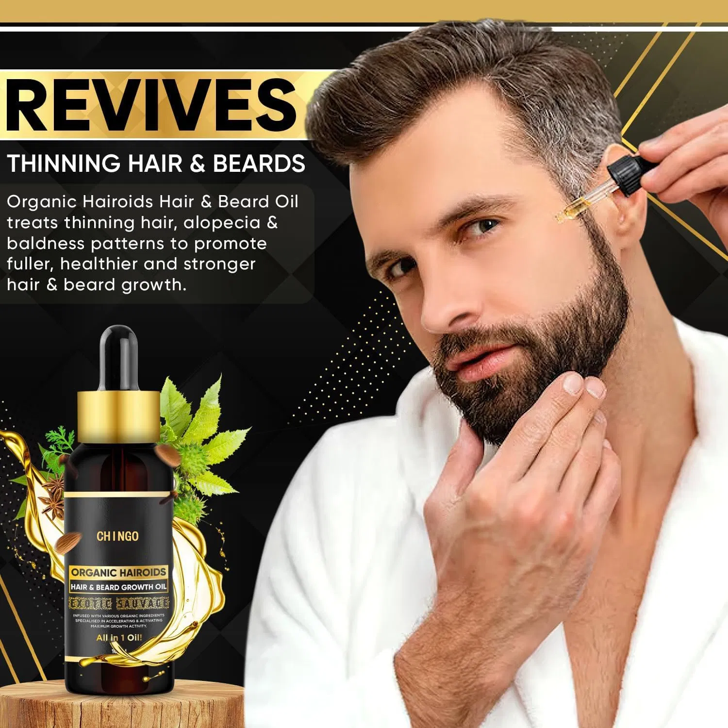 Affordable Beard Growth Oil Delivers Long-Lasting Density & Fullness