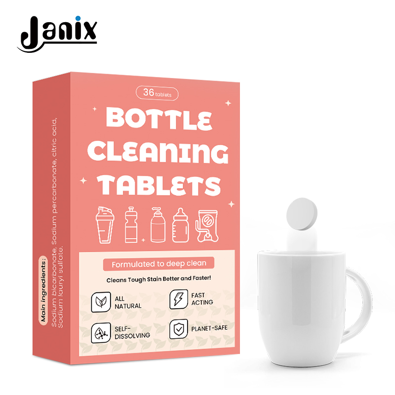 Biodegradable Cup Cleaning Tablets Natural Ingredients Stain Remover for Home & Office