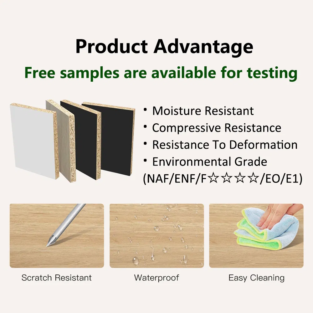 12mm 15mm Double Melamine Faced Particle Board for Furniture