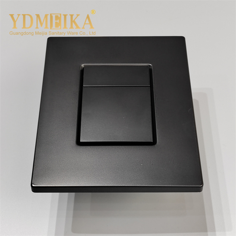 Concealed Toilet Water Tank Wall Mounted Toilet Double Black Flush Button Flush ABS Panel