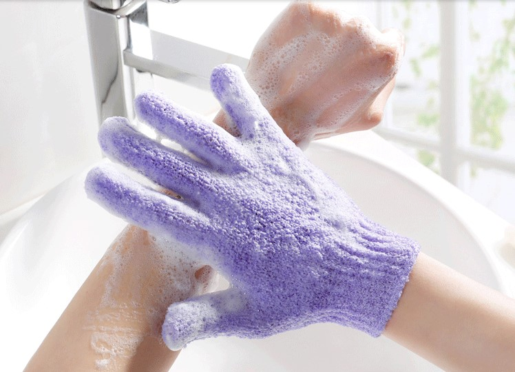 Furunda Nylon Exfoliating Shower Glove for Skin SPA Bath