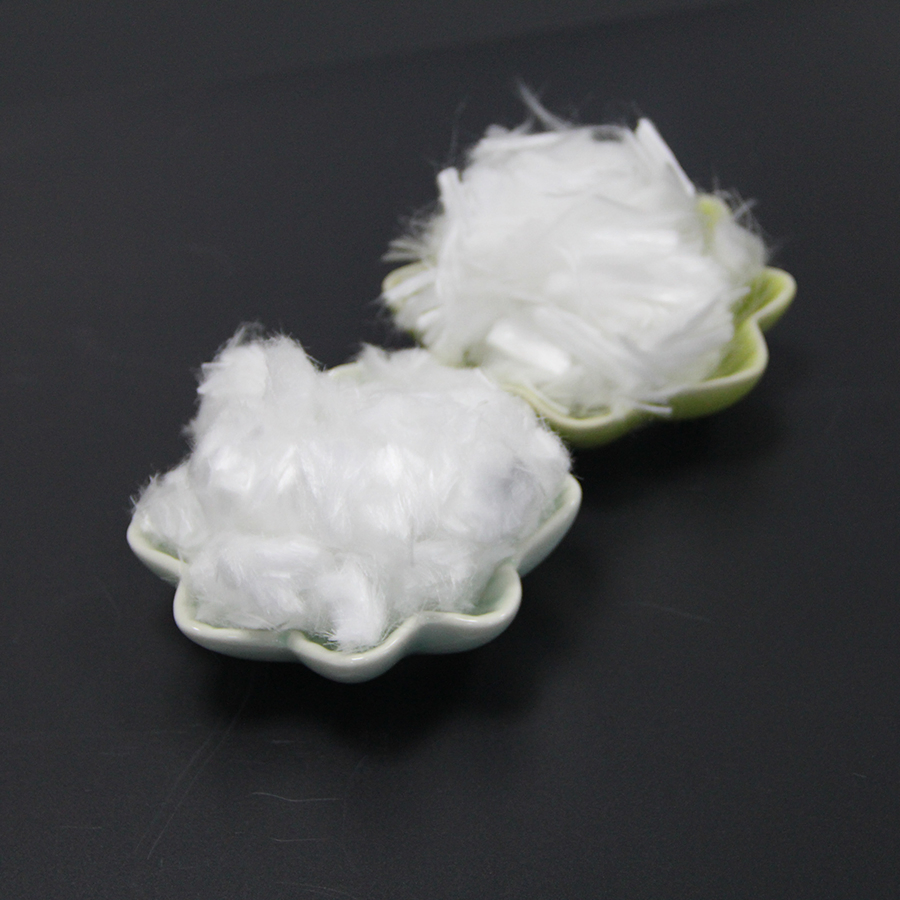 White PP Polypropylene Microfiber for Concrete