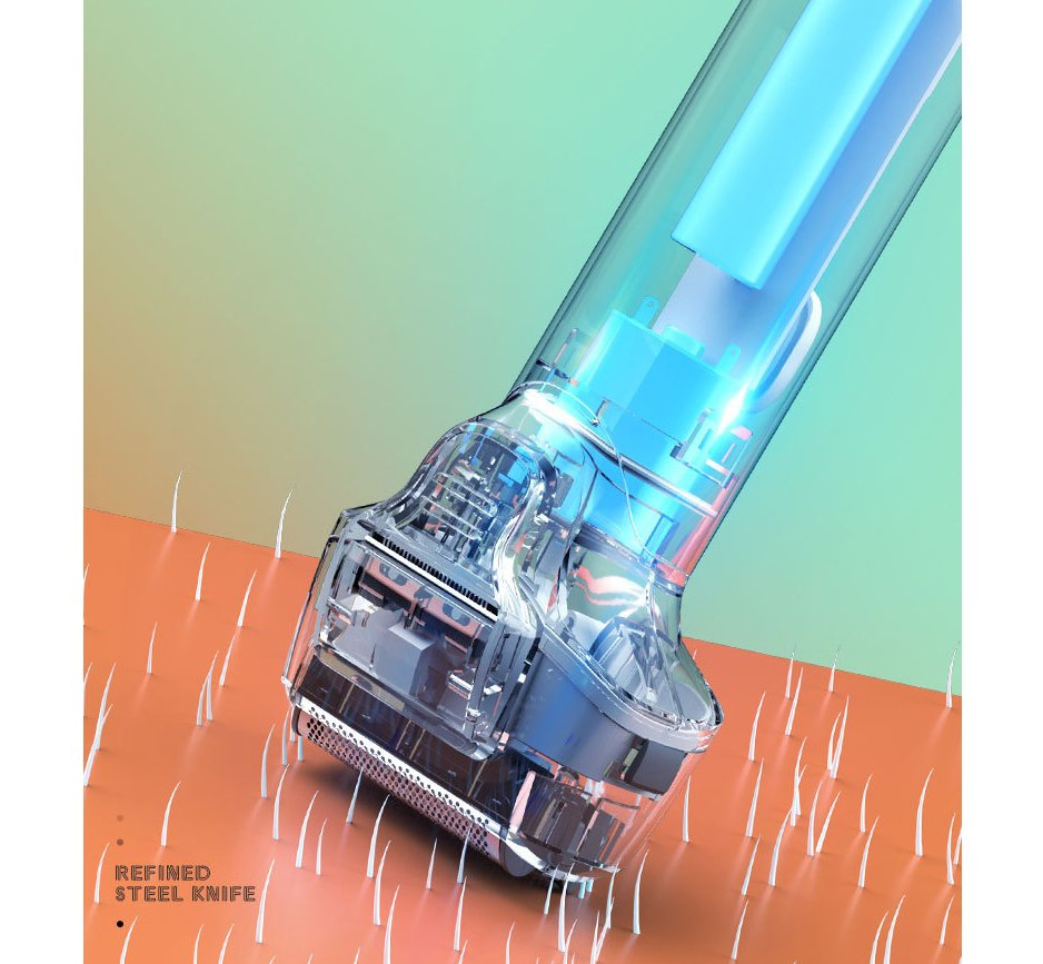 Advanced Three-Head Rechargeable Shaver with Water Wash Feature