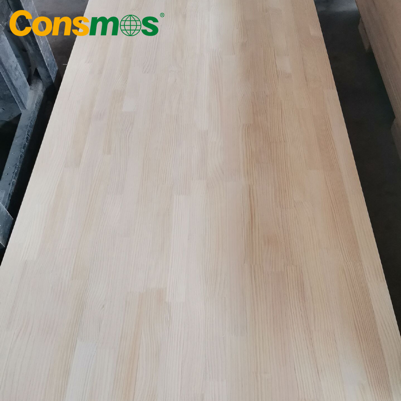 Consmos Waterproof E0 E1 E2 Glue Furniture Grade Radiata Pine Solid Wood Timber Finger Joint Board Manufacturer