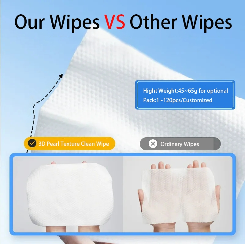 Customized Logo Flushable Wet Toilet Wipes Adult Wet Wipes Cleaning Wipes for Daily Care