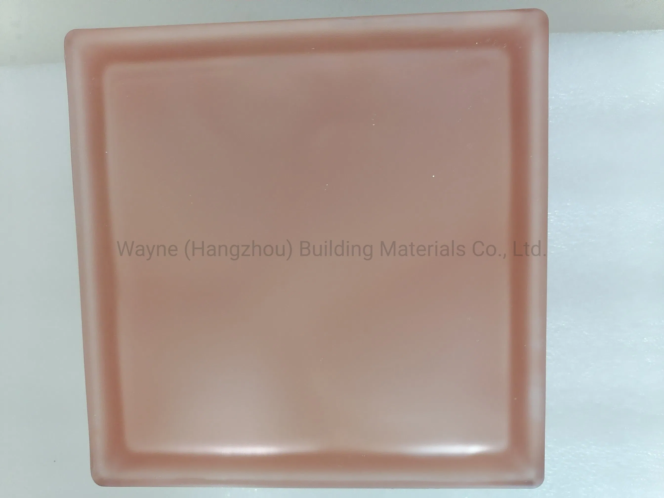 Acid Frosted Blue Incolor Decorative Glass Block 190*190*80mm From 17 Years Experience China Reliable Glass Supplier with Good Quality and Competitive Price