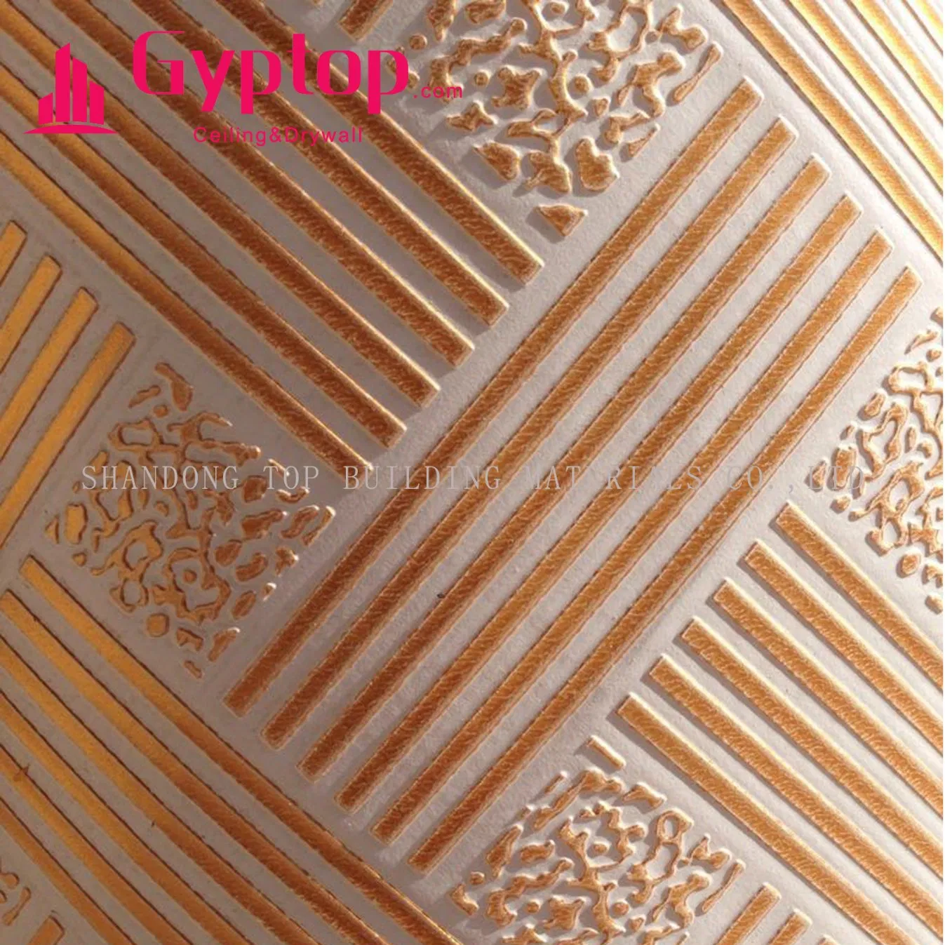 595 X 595mm PVC Laminated Gypsum Ceiling Tiles/Plaster Ceiling Tile/Ceiling Board