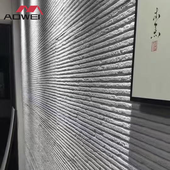 Flexible Stone Interior Decorative 3D Wall Panel Made From Inorganic Modified Soil