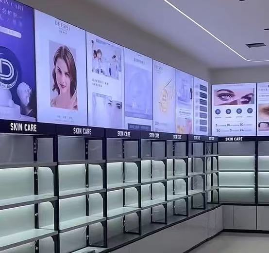 Custom One-Stop Cosmetic Beauty Makeup Store Stand Nail Polish Display Metal Rack