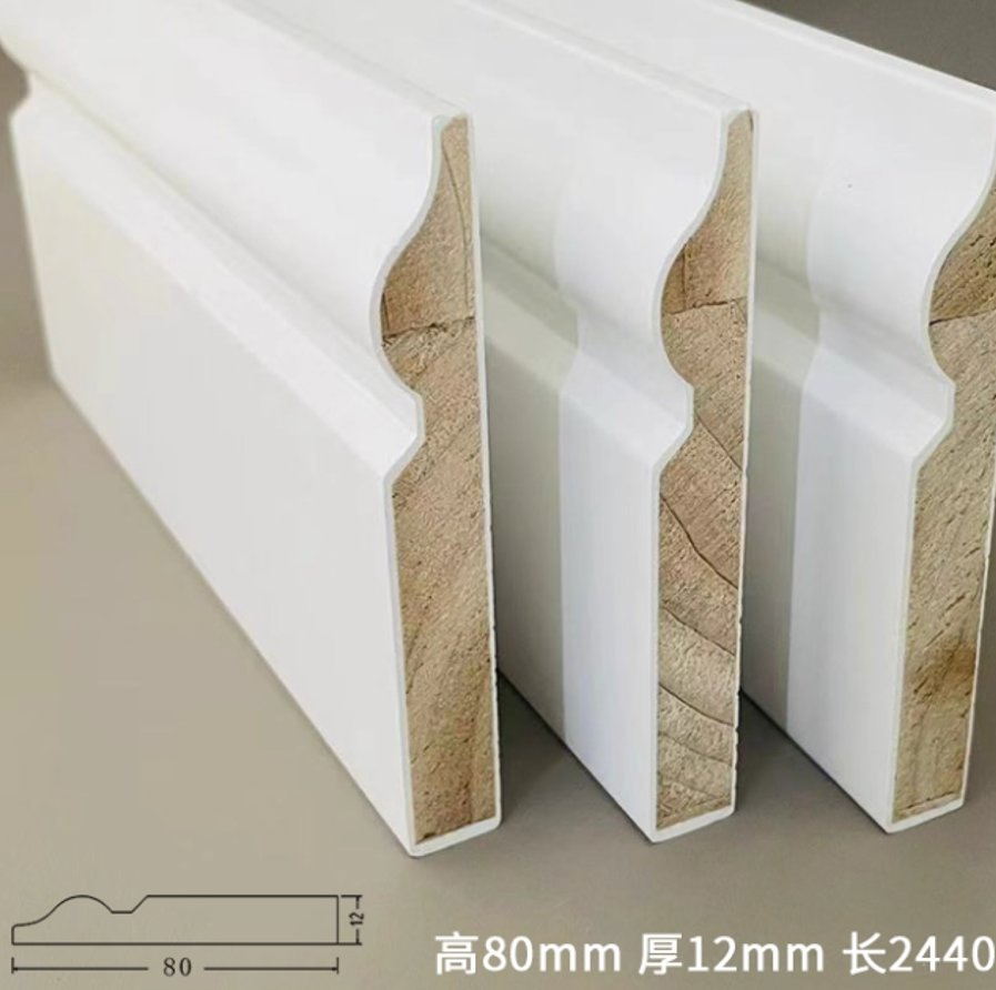 Molduras Pared Decor Home Apartment Decoration Material Strips Jamb Profile Door Window Heater- Frame MDF&PS Moulding Molding Baseboard Primed