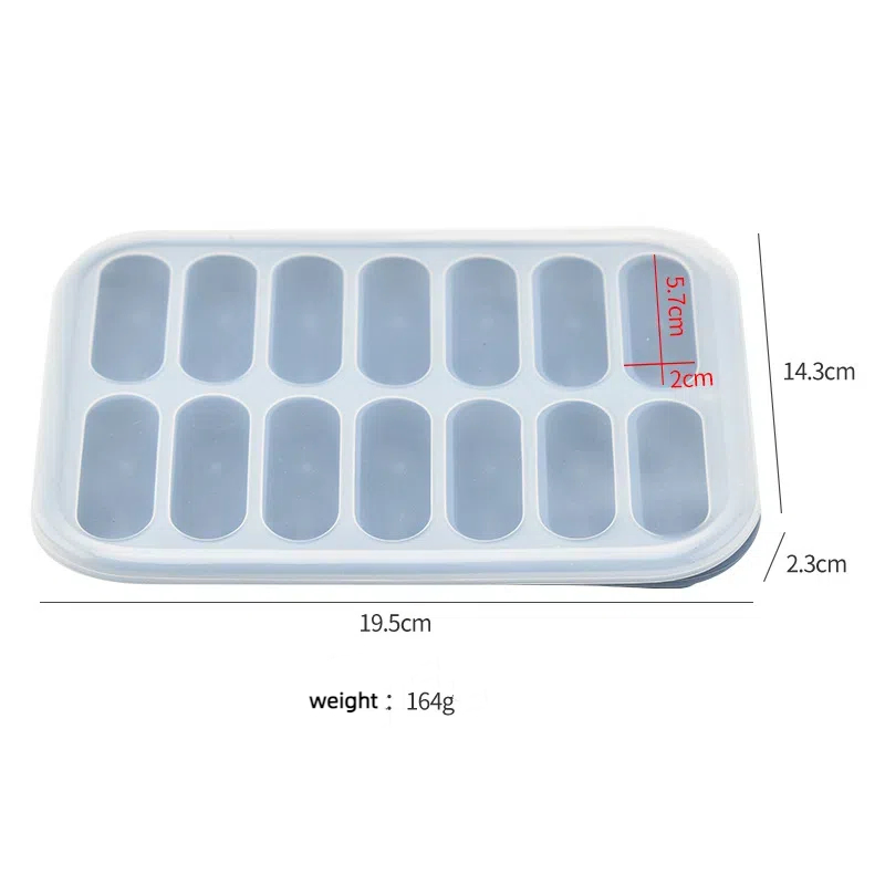 Силиконовая форма для мороженого Lanxin, 14 ячеек