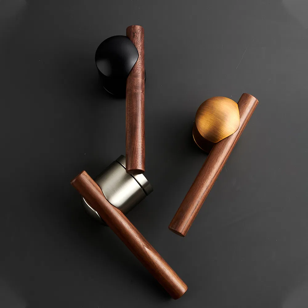 Modern Style Round Antique Retro Silent Lock Interior Door Handle for Apartment