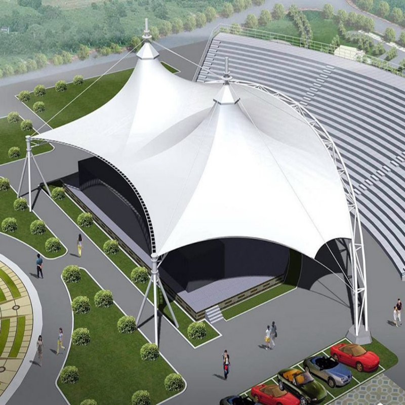 PVDF Membrane Structure for Stadium /Rest Area/Amusement Park/Car Parking