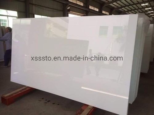 Super White Artificial Marble Slab From China Manufacturer
