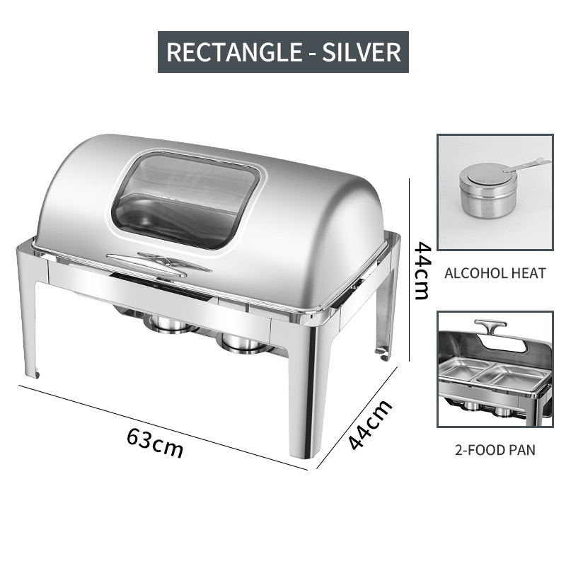 Premium 5L Stainless Steel Chafing Dish for Elegant Food Display