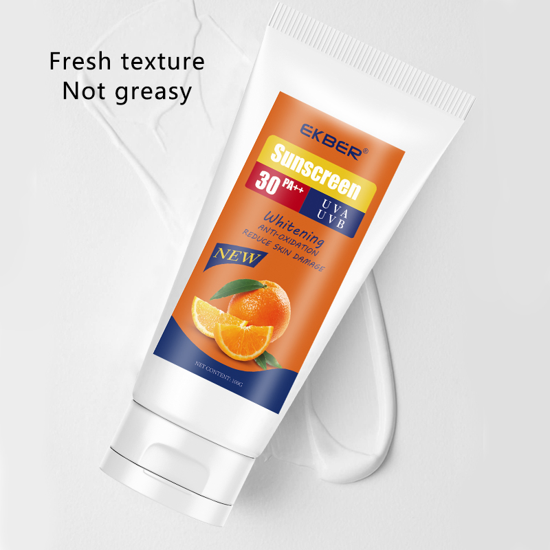 Amazon Hot Ekber Best Face Care Mineral & Eco Friendly Sunscreen Gel Centella Extract SPF30++ Sensitive Sunscreen