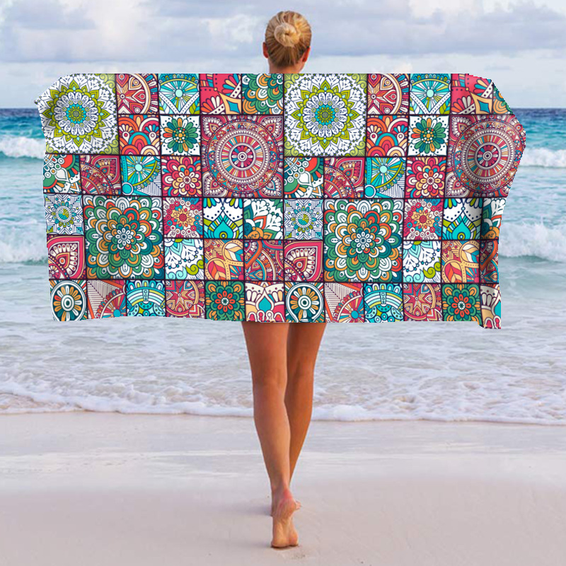 Customized Printed Quick-Dry Beach Towel for Ultimate Relaxation Experience