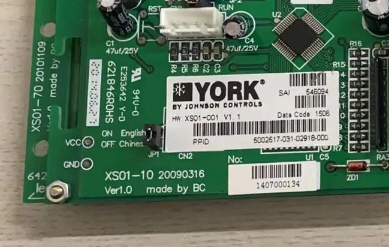 New Suitable for York Central Air-Condition 546094 Display Panel 031-02918-000 Xs01-001 Control Panel 621846RoHS Xs01-10 Xs01-70