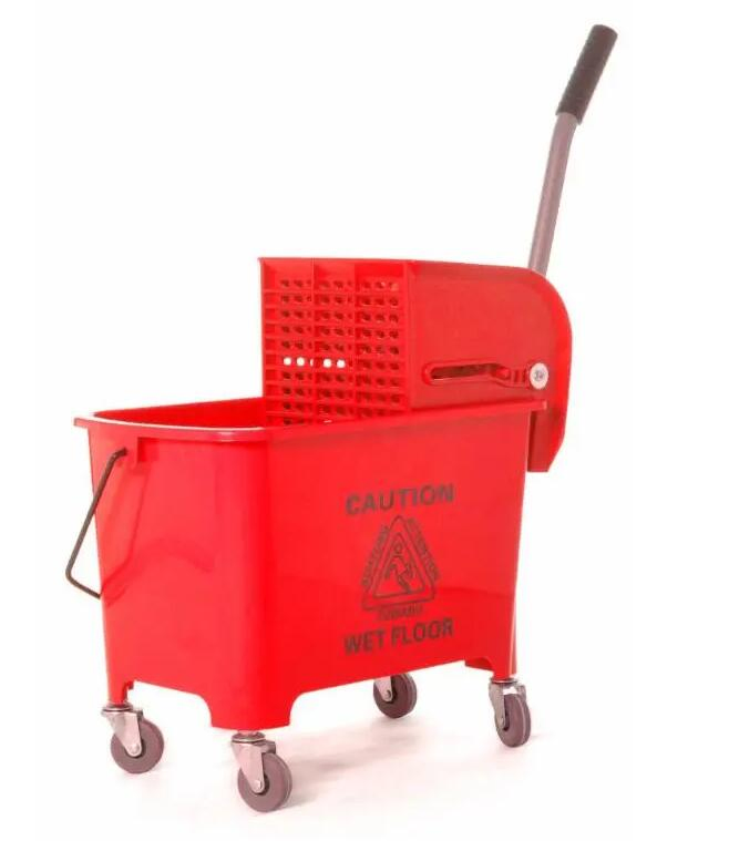 32L Strong Quality Plastic Mop Bucket Wringer Trolley